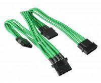 Bitfenix Bfa-Msc-M3mgk-Rp Alchemy Multisleeved(12) Cable – 60cm – 1x Molex To 3x Molex Spliter/Extension ( 4pin Power ) Cable – Green