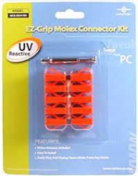 Vantec Mck-Iouv-Rd Ez-Grip Molex Connector Kit – Uv Reactive Red ; 10 Molex Connector With One Molex Remover
