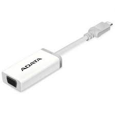 Adata Acvgapl-Adp-Cwh Type-C Usb3.1 To Vga ( D-Sub ) Extension Converter/Cable ( Female Work With Existing Cable ) Ideal For Desktop Or Notebook/New Mac Book Support Upto Fhd ( 1920×1080 ) 26x149x13mm – Usb-Powered