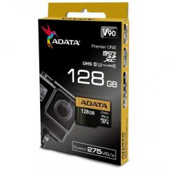 Adata Premier One Ausdx128guii3cl10-Ca1 128gb Microsdxc ( 15x11x1mm ) With Sdxc Adapter – Uhs-Ii U3 ( 16pin Dual Channel Compatiable With Old Uhs-I Device/Reader ) Not Compatible With Sdhc Only Device/Reader With Sdmi Read/Write : 275/155mb/Sec – Life