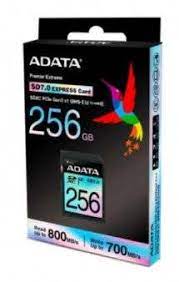 Adata Asd256gex3l1 256gb Sdxc Premier Extreme Series – Sd Express 7.0 ( Ssd Class Pcie Gen3x1 And Nvme ) With Anti-Static/Water/ Temperature/ Shock/ Vibration/ X-Ray Proof 24x32x2.1mm Not Compatible With Sdhc Only Camera/Reader – Uhs-I Ex-I V30 Read/W