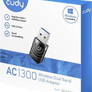 Cudy 1300Mbps High Gain WiFi USB3.0 Adapter