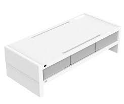 ORICO 14cm Desktop Monitor Stand with Drawers – White
