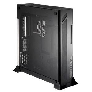 Lian-Li Pc-O6sx Black Wall Mountable Open Air Chassis with Full Sized Tempered Glass Side Panel - Micro Atx (no psu, atx)