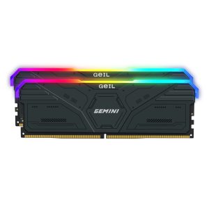 Geil Gemini Rgb 64gb Kit(2x32gb) 6000mhz Ddr5 Desktop Gaming Memory - Grey