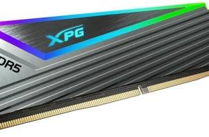 Adata Ax5u6000c4016g-Ccargy - 16gb Ddr5-6000 (Pc5-48000) Rgb Caster Black Low-Profile Heatsink Cl40 - 288pin 38.4gb/Sec Memory Bandwidth Built-In Ecc 1.35v With Built-In Power Management Ic - Lifetime Warranty - Retail Pack
