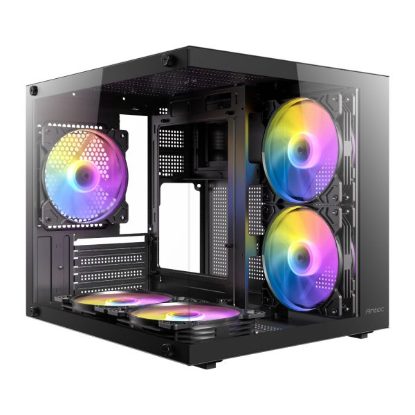 Antec Vcx20m Rgb Elite Micro-Atx | Itx Mini-Tower Gaming Chassis - Black