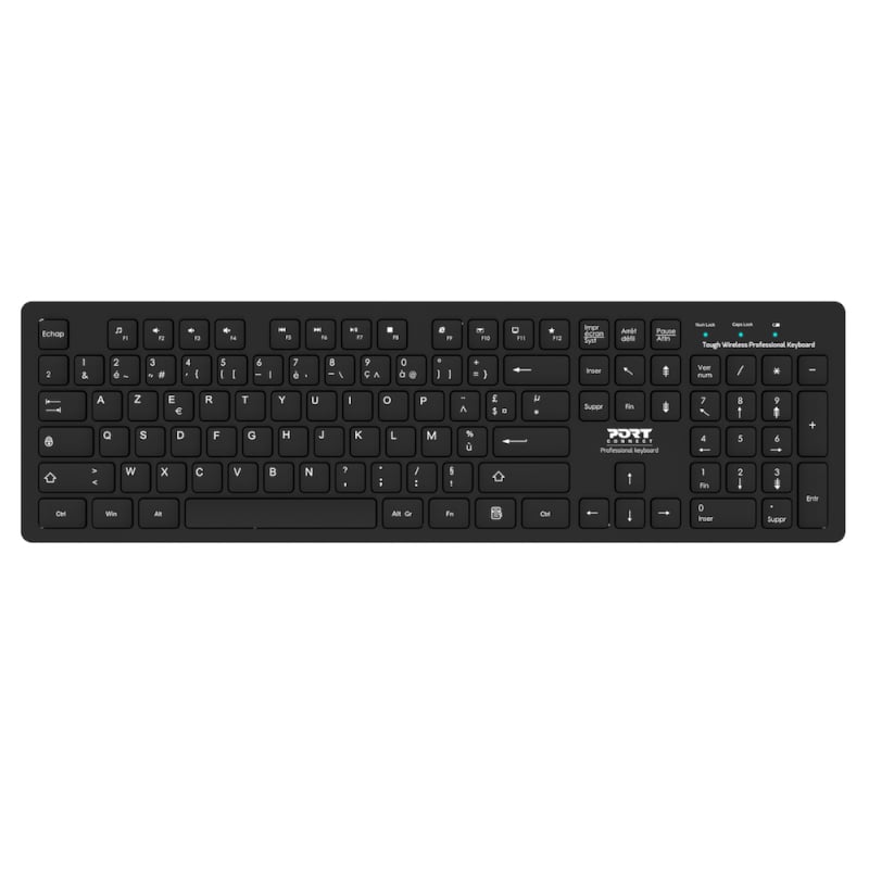 Port Connect Tough Office Usb Keyboard - Black