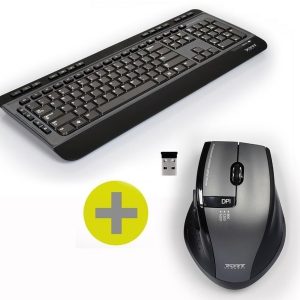 Port Wireless Keyboard And Mouse Combo