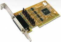Sunix Ser5056ph With Power Select - Standard + Low-Profile Dual Bracket - 4 Port High-Speed Serial ( 16c950 ) Rs232 , 5v/12v/Ri (No Power) Selectable For Each Serial Port ( Enable Serial Devices To Function Without Ac-Adapter ) , 32/64bit 3.5/5v Pci Card