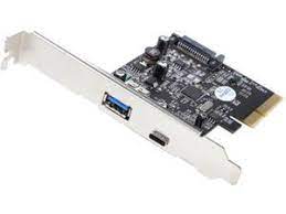 Vantec Ugt-Pc371ac - Standard + Low-Profile Dual Bracket , Pci-Express (4x) - 2x External Usb3 Type-A + Type-C ( Gen2/10gbps ) , Usb3.0/2.0 Backward Compatiable , Asmedia Asm1142 - Require Sata Power