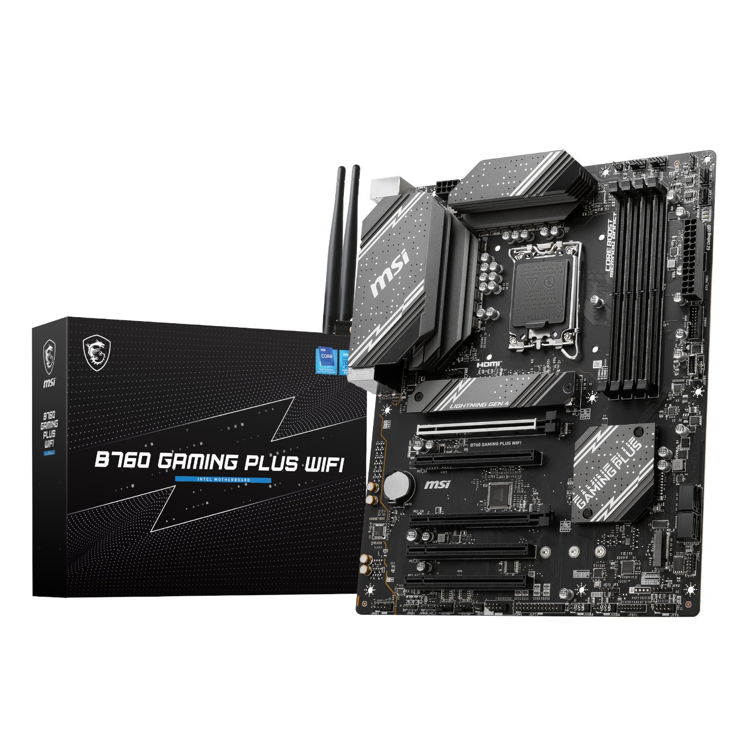 Msi B760 Gaming Plus Wifi Ddr5 Lga1700 Atx Motherboard