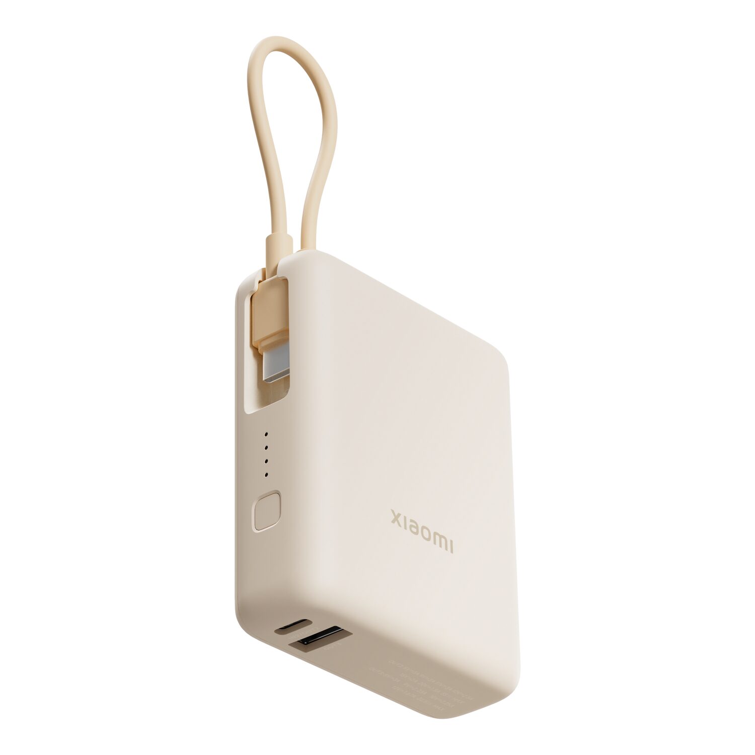 Xiaomi 33w Power Bank 10000 (Integrated Cable) - Tan