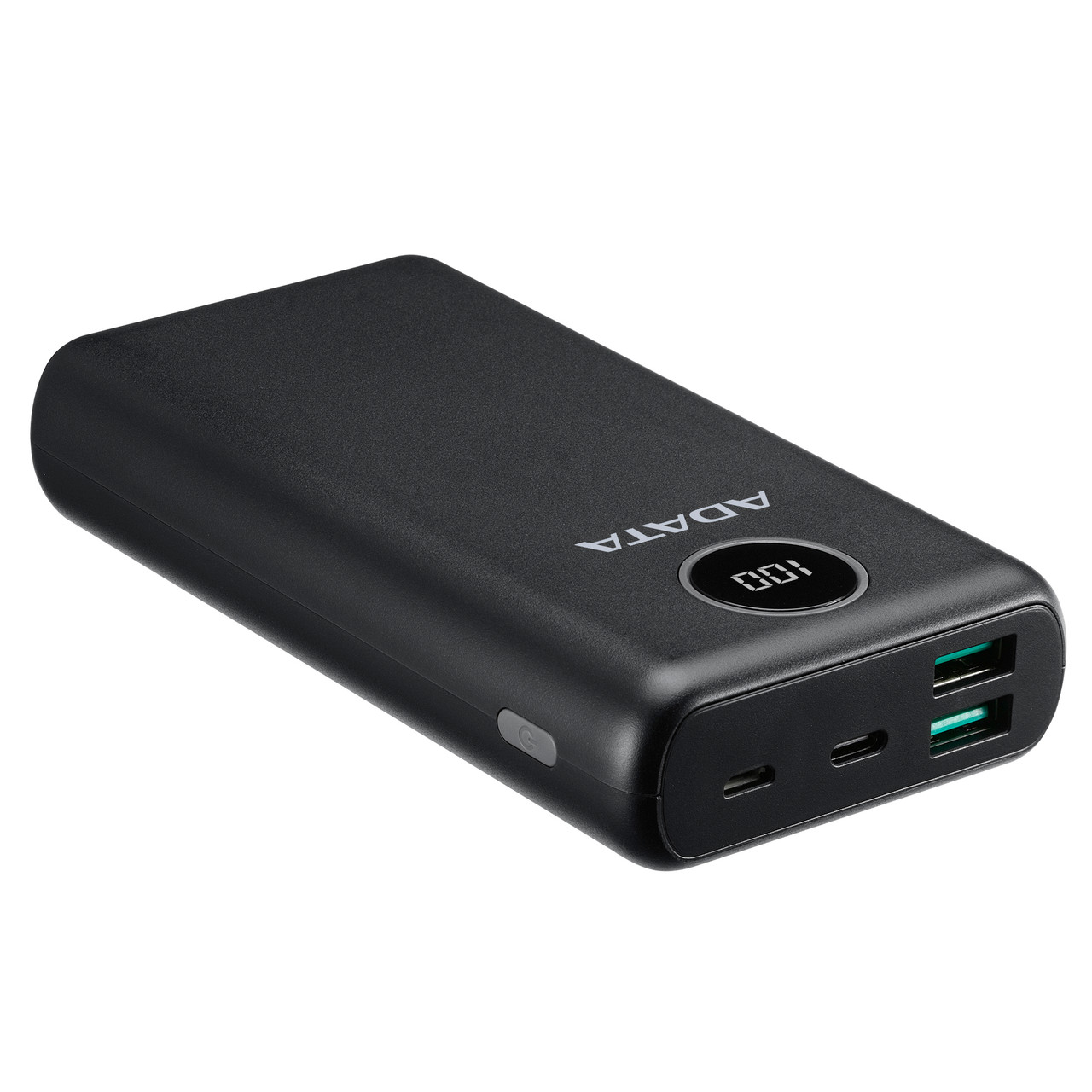 Adata Pbc20-Wh C20 black Powerbank 20000mah , Micro-Usb + Type-C Dual Input ( 5v/3a Or 5v/2a ) For Fast Charging + Triple Output ( 2x Usb Type-A @5v/2.4a + 1x Usb3 Type-C @ 5v/3a ) , For Apple Idevice + Other Mobile Devices , 140x69x28mm , 418g - With Ovp