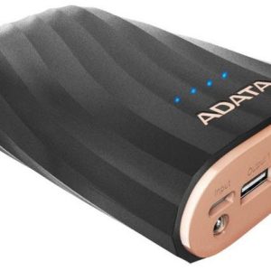 Adata Ap10050c-Usbc-Cbk P10050c Black Powerbank With Led Flashlight - Universal Mobile Device Battery , 10050mah , 5v/2a Input For Fast Charging , 2x 5v/2.4a Type-A + 1x Type-C Tripple Output , For Apple Idevice + Other Mobile Devices , 106x67x27mm , 230g