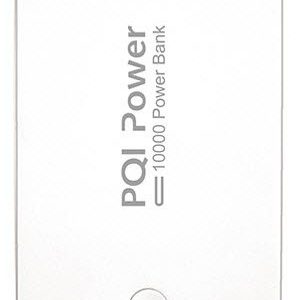 Pqi 6ppl-12br0002a / 6ppl-12ir0002a Power 10000c Powerbank + Flashlight - White - Universal Mobile Powerbank With Samsung Original Battery , 10000mah With Dual Usb Output , 5v/2a Input + 5v / 1.5a+2.1a Dual Output With Fast Charging , 115x71x15mm , 202g