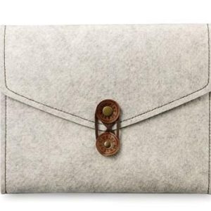 Coolermaster / Choiix C-Ip2f-Wfbi-Iu Ipad/Tablet Folio - Bizet - Also Work As Height Adjustable Stand Grey Synthetic Wool Water Repellent Polyurethane + Extra Protection For The Back Of Ipad2 270x210x23mm 255g