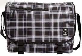 Vax Messenger Bag 11 Inch Black Squares