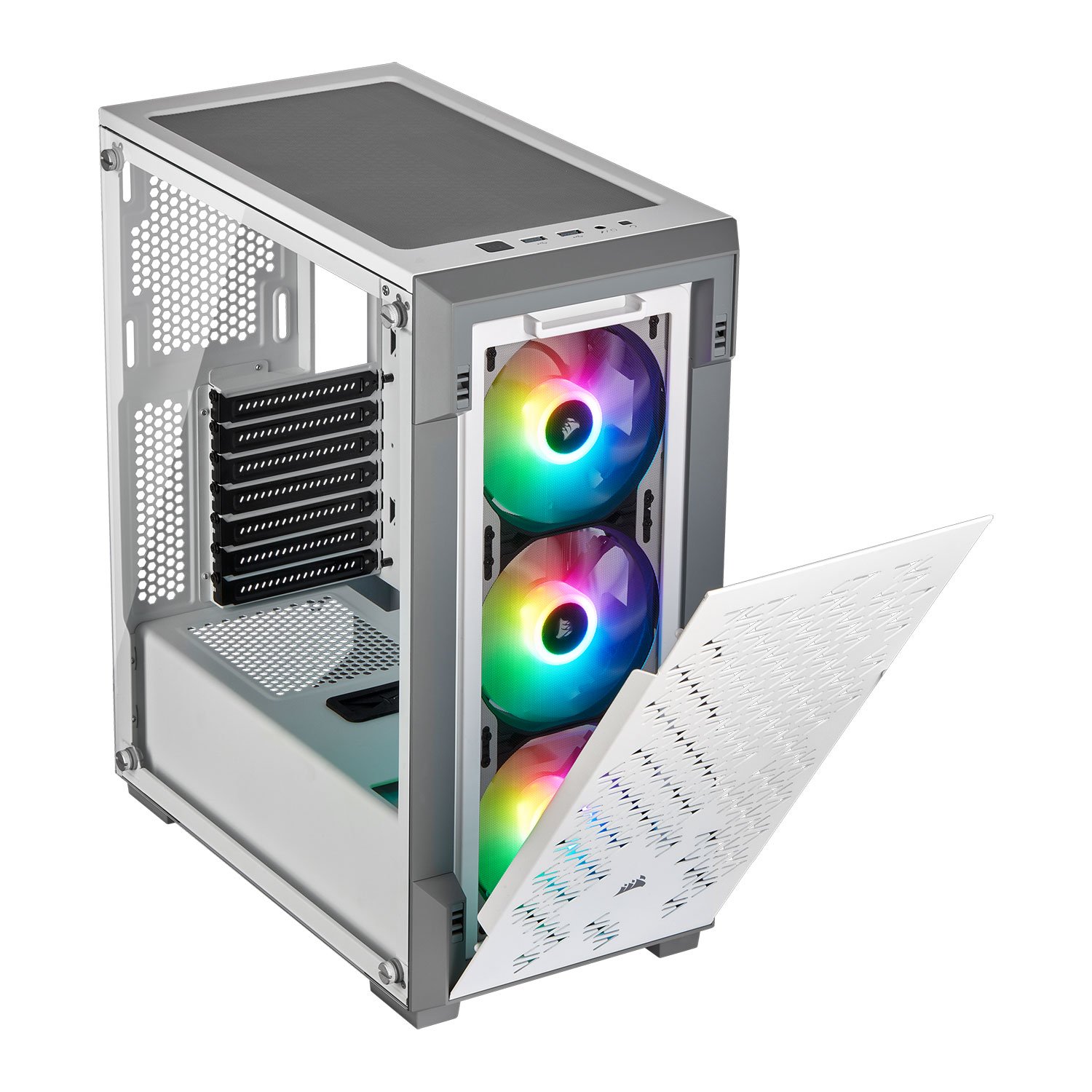 Corsair Graphite Series 220t Rgb Airflow White