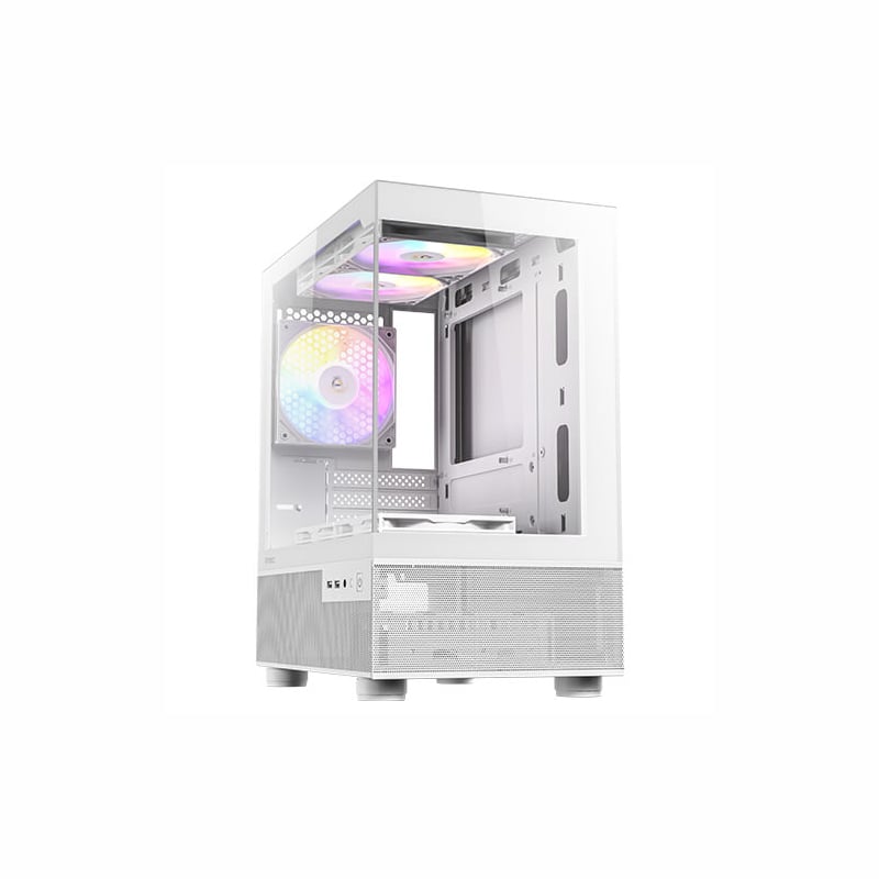 Antec Cx200m Elite Micro-Atx | Itx Rgb Mini-Tower Gaming Chassis - White