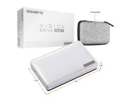 Gigabyte Gp-Vsd1tb Kit 1tb Vision Drive External Tlc Ssd White