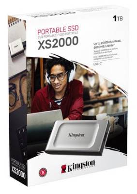 Kingston Sxs2000/1000g 1000gb Xs2000 Series External Tlc Ssd 20gbps Usb3 Gen2x2 Type-C 3d Tlc