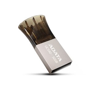Adata Uc330 32gb Usb2.0 + Microusb Dual-Head Flash Drive Ultra-Slim With Zinc Alloy Material Design Mini-Cob ( Chip-On-Board ) Design 31x17x11mm + 3.6 Grams Weight Compact Design Read/Write : 18/5 Mb/Sec (120x) - 5 Years Warranty