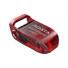 Adata 64gb Ud330 Red Usb3.0 Flash Drive Folding Cover Design + Integral Strap Mount Dust/Shock/Water Resistant - Cob Design With Mini-Size ( 32.4x18.6x12mm ) Read/Write : 100/30 Mb/Sec Support Linux Mac Os Support Free Ostogo + Ufdtogo + 60days Tri