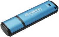 Kingston Ikvp50c/16gb Ironkey Vault Privacy 50 Series Usb3 Type-C Flash Drive Fips 197 Certified & Xts-Aes 256-Bit Hardware Encryption Multi-Password Option (Admin User And One-Time Recovery) Locally Managed For Small And Medium Businesses Rugged