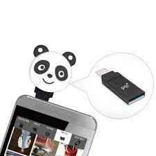 Pqi 605v-064gr1001 Connect304 ( Energetic Panda ) 64gb - Usb3.0 / Microusb Dual-Connectors Flash Drive Strap With 3.5mm Audio Jack Dust Cover Design Cob ( Chip-On-Board ) Design 28x42x13mm - Limited Lifetime Warranty