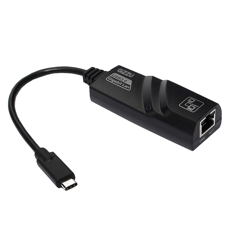 Gizzu High Speed Type-C To Gigabit Lan Adapter Poly