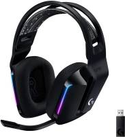 Logitech 981-000864 G733 Black Wireless Gaming Headset With Mic With Rgb Lighting In 2 Zones Pro-G Audio + Dts Headphone:X Noise Canceling Microphone On-Ear Audio Inline Controls ( Volume Roller + Mute + Power ) Pro-G 40mm Drivers With Neodymium Mag