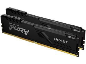 Kingston Kf556c36bbek2-64 - Ddr5-5600 (Pc5-44800) Fury Beast With Heatsink 32gb X2 Dual Kit - Expo Optimized For Amd Ryzen + Intel Xmp ( Extreme Memory Profiles ) Cl36 - 288pin Single Rank 38.4gb/Sec Memory Bandwidth Built-In Ecc 1.25v With Built-In