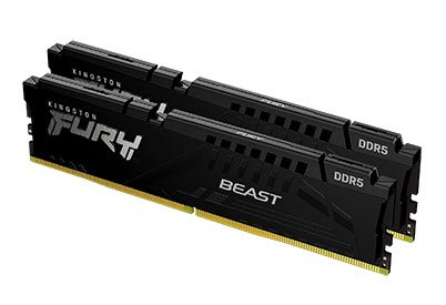 Kingston Kf548c38bbak2-16 - Ddr5-4800 (Pc5-38400) Fury Beast Rgb With Heatsink 8gb X2 Dual Kit Cl38 - 288pin Single Rank 38.4gb/Sec Memory Bandwidth Built-In Ecc 1.1v With Built-In Power Management Ic - Lifetime Warranty - Retail Pack