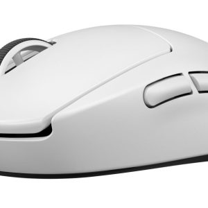 Logitech 910-005943 G Pro X Lightspeed Wireless White Gaming Mouse - Ultra Lightweight 63g With Click Tensioning System Hero 25k ( Adjustable 100-25600 Dpi) Optical Sensor Onboard Memory For 5 Gaming Profile 5 Programmable Buttons Zero-Additive Ptfe