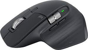 Logitech 910-006559 Mx Master 3s Wireless Laser Mouse Wifi+Bluetooth Dual Connection Magspeed Smartshift Wheel ( 1000lines/Sec ) Dual Scrolling Wheel ( Extra Thumb Wheel ) Logitech Flow (Copy And Paste Between Devices) With Ssl And Aes256 Bit Encryp