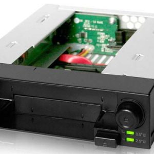 Icydock Mb971sp Duoswap Hdd Dock Black - For 3.5"+2.5" Sata6g Hdd In 5.25" Bay Push And Eject Design 2x Anti-Dust Covers 2 X Dedicated Power Buttons + 2x Eject Buttons + 2x Leds