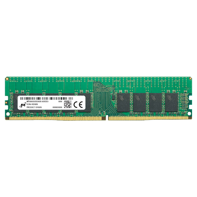 Micron Mta18asf2g72pz-3g2r1r 16gb 3200mhz Ddr4 Rdimm Memory