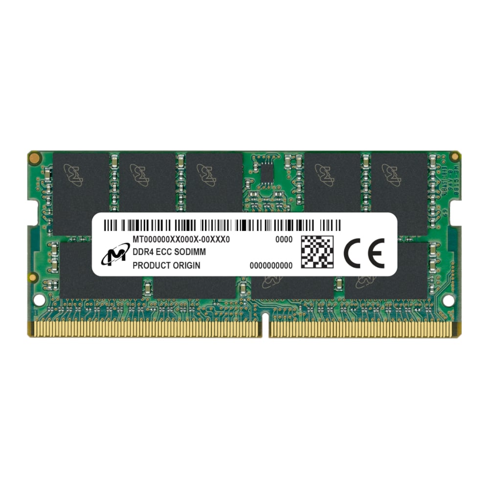 Micron Mta18asf4g72hz-3g2f1r 32gb 3200mhz Ddr4 Ecc Cl22 Sodimm Memory