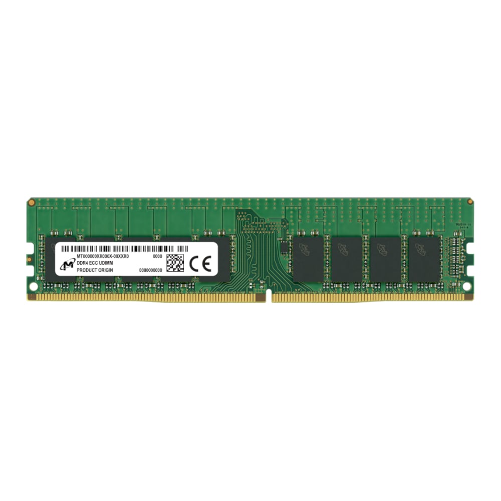Micron Mta9asf2g72az-3g2f1r 16gb 3200mhz Ddr4 Ecc Cl22 Udimm Memory