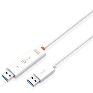 J5 Create Juc500 Usb3.0 To Type-A Data Transfer Cable With Km Switch - With Wormhole Technology ( Allows Copy/Past + Keyboard/Mouse Sharing Between Two Devices/Platform ) Mac To Mac / Windows To Windows / Mac To Windows / Mac To Ipad Cross-Platform Multi