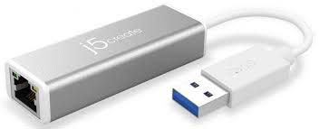 J5 Create Jue130 - Usb3.0 Type-A To Gigabit Network Adapter With Aluminum Housing 68x23x19mm + 145mm Cable - For Windows/Mac/Linux