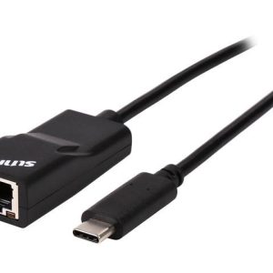 Sunix Ctl1200 - Type-C To 10/100 Network Adapter 46x22x13mm + 8mm Cable Ideal For Desktop Or Notebook/New Macbook - For Windows/Mac/Linux