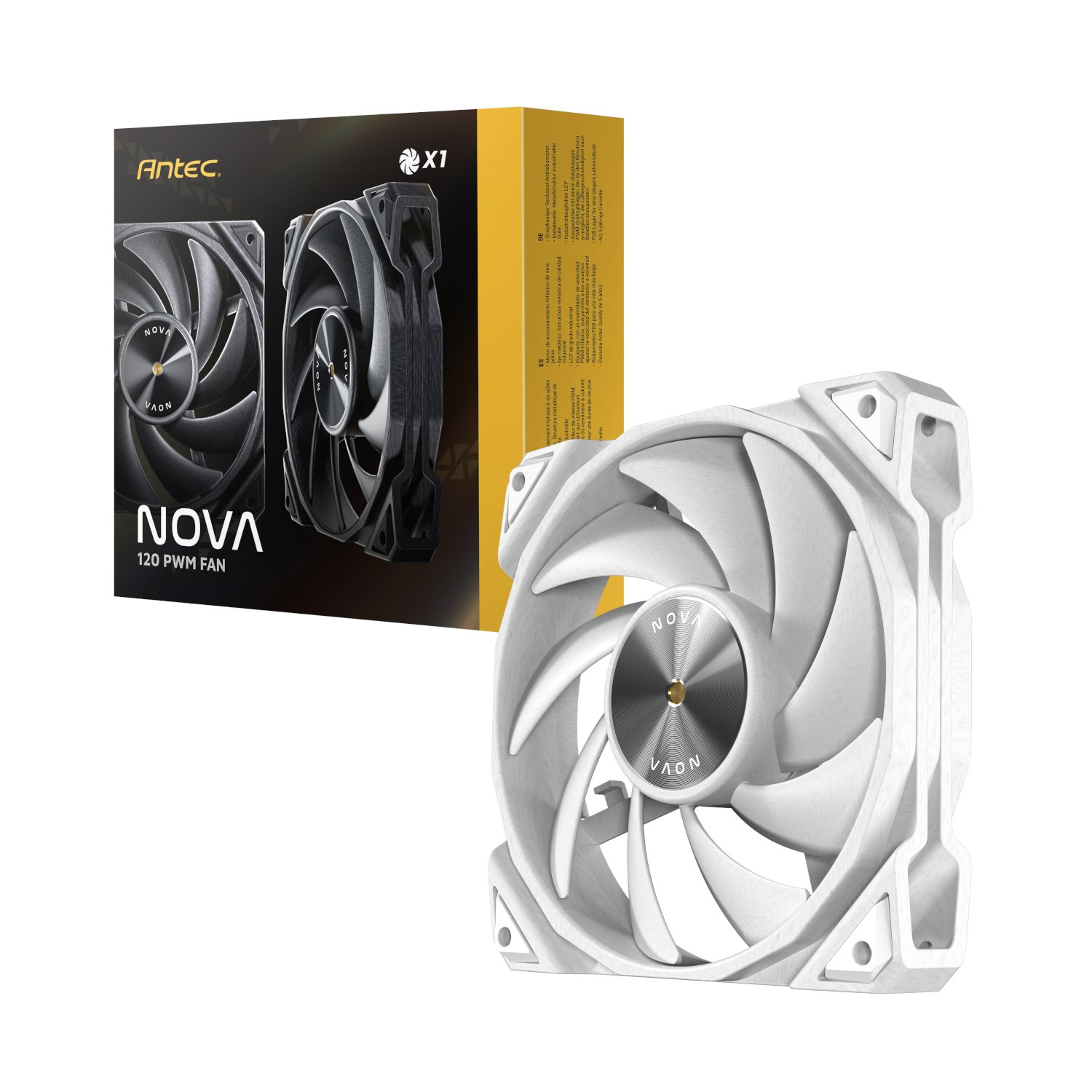 Antec Nova Pwm 120mm Case Fan White