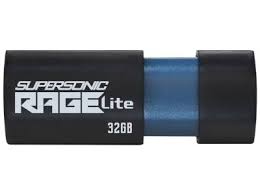 Patriot Rage Lite 32gb Usb3.2 Flash Drive - Black