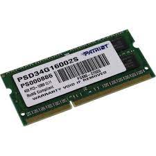 Patriot Signature Line 4gb 1600mhz Ddr3 Dual Rank Sodimm Notebook Memory