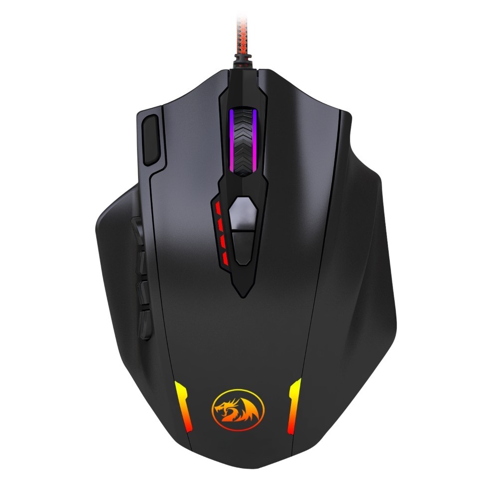 Redragon Impact 12400dpi Mmo Gaming Mouse - Black