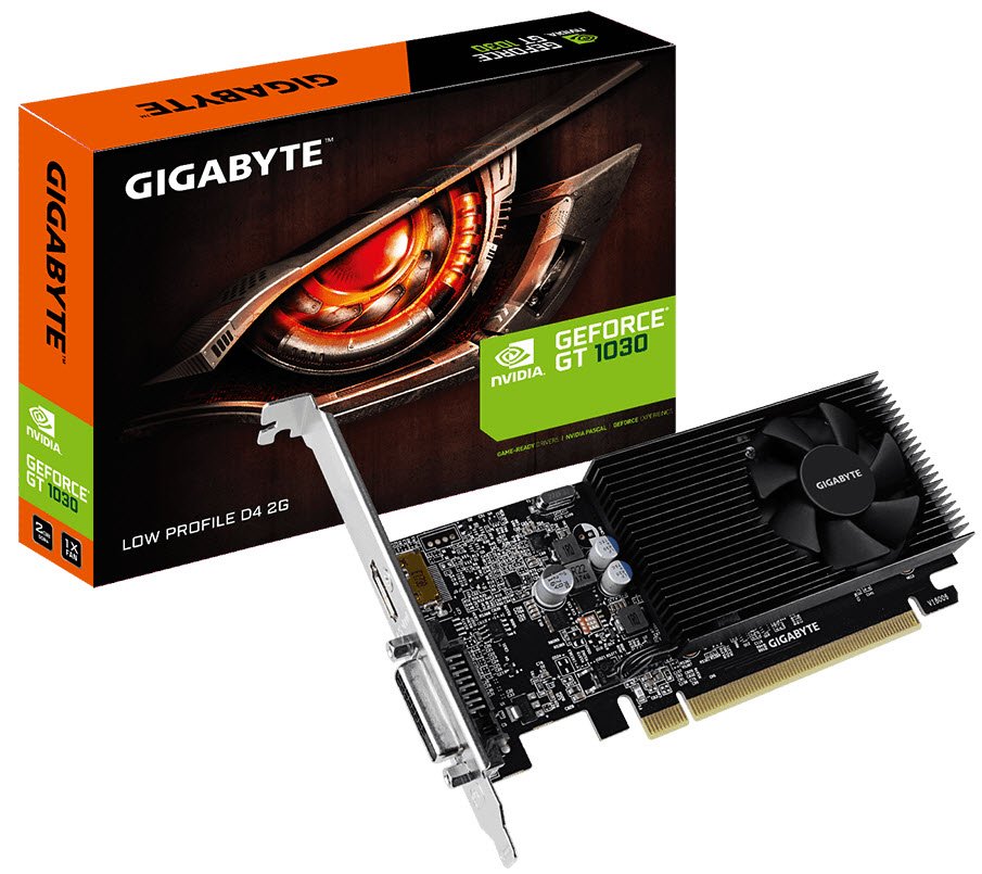 Gigabyte Geforce Gt 1030 2 Gb Gddr4 64 Bit With Extra Low-Profile Bracket