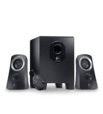 Logitech 980-000413 Z313 2.1 Speaker 25w ( 15 + 2x5 ) Black Wired Control Pod With Control Knob + 3.5mm + Rca Input With Headphone Out