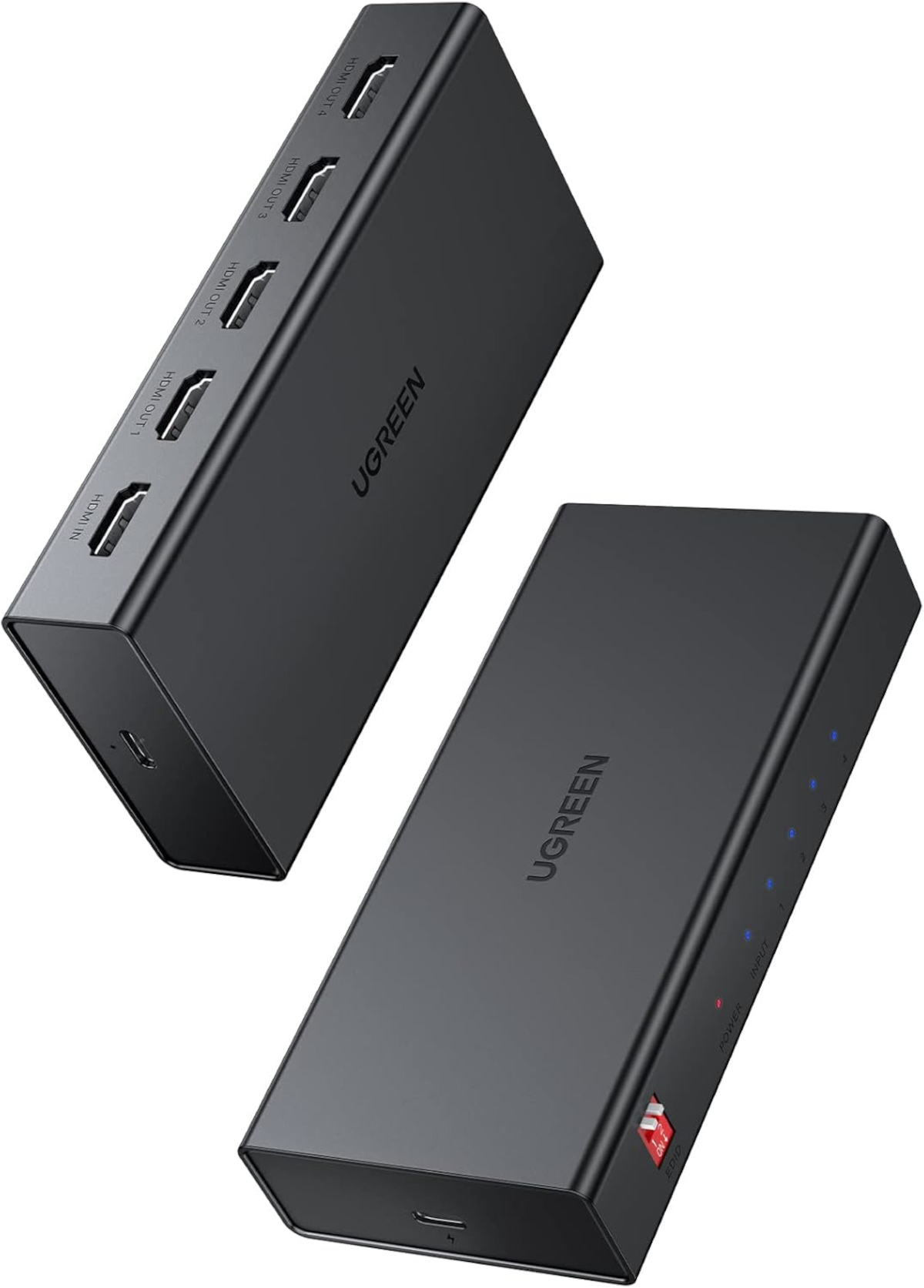 Ugreen Hdmi 1×4 Video Splitter 4k – Black